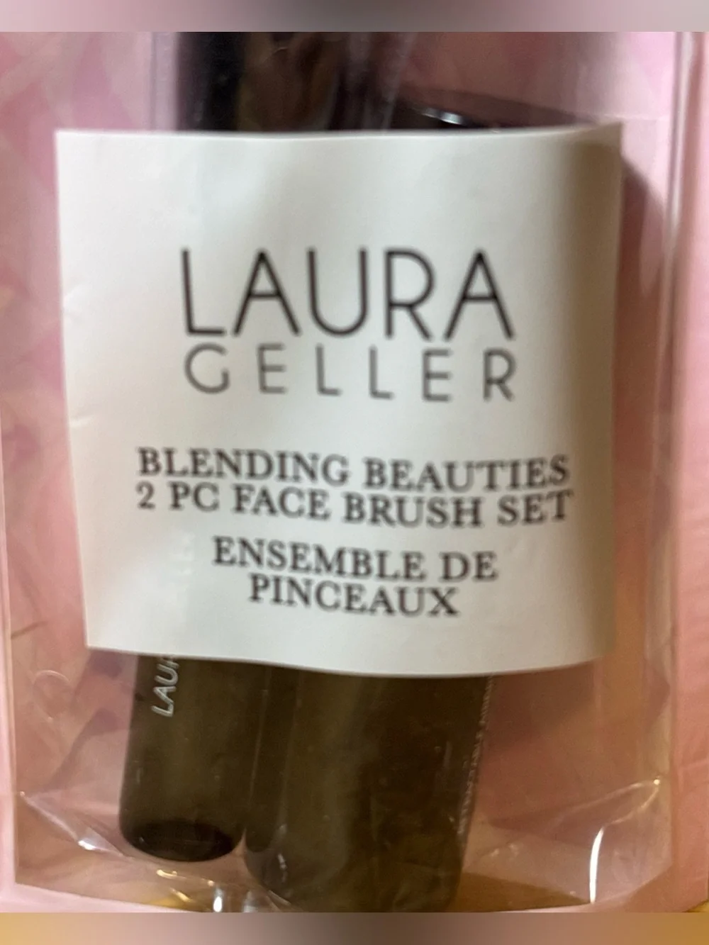 LAURA GELLER Blending Beauties 2 Piece Face Brush Set Kabuki & Powder Brush 2 pk